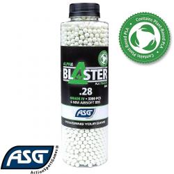 Billes traçantes bio airsoft 0.28g vertes - ASG Alpha Blaster