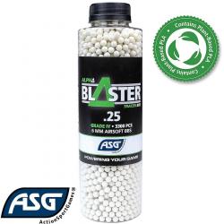 Billes traçantes biodégradables 0.25g ASG Alpha Blaster - Effet lumineux vert 6mm