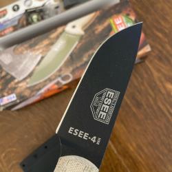 ESEE Model 4 HM couteau bushcraft etui en kydex NEUF