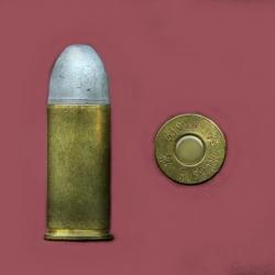 .44 S&W Russian USA - ancienne cartouche pour collection uniquement - balle plomb oxydée