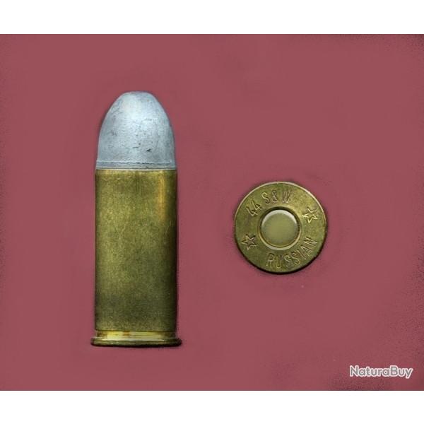.44 S&W Russian USA - ancienne cartouche pour collection uniquement - balle plomb oxyde