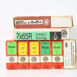 Lot de 84 Balles calibre 7x65R