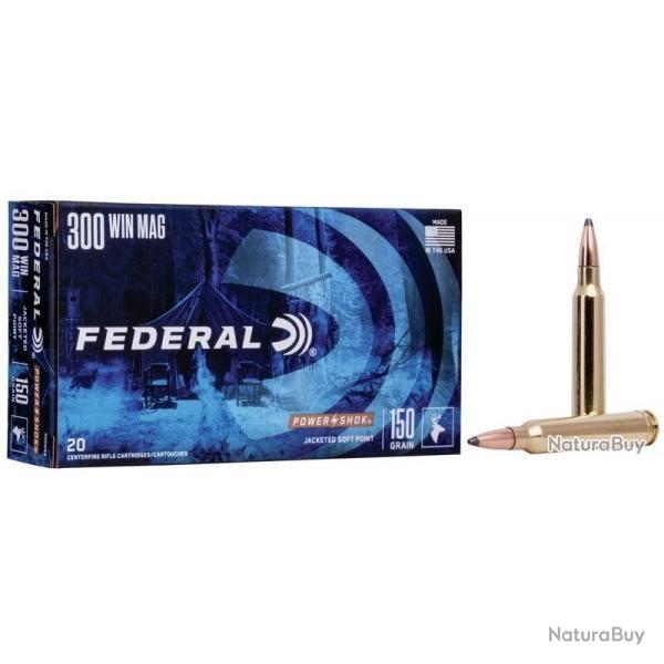 MUNITIONS FEDERAL AMUNITIONS CAL.30-06 POWER SHOCK SOFT POINT 180GR PAR 20