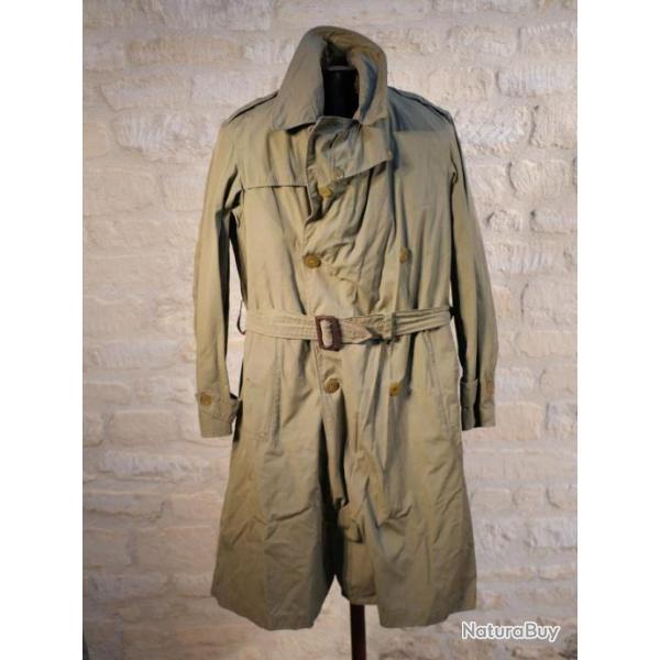 ARME FRANAISE Indochine Algrie - trench coat officier - trs bel tat