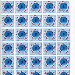 planche entière de timbres neufs Français 6