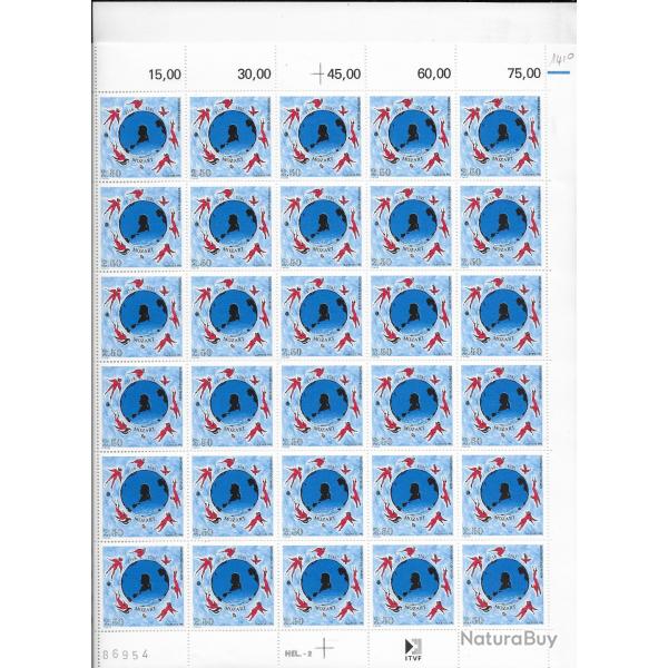 planche entire de timbres neufs Franais 6