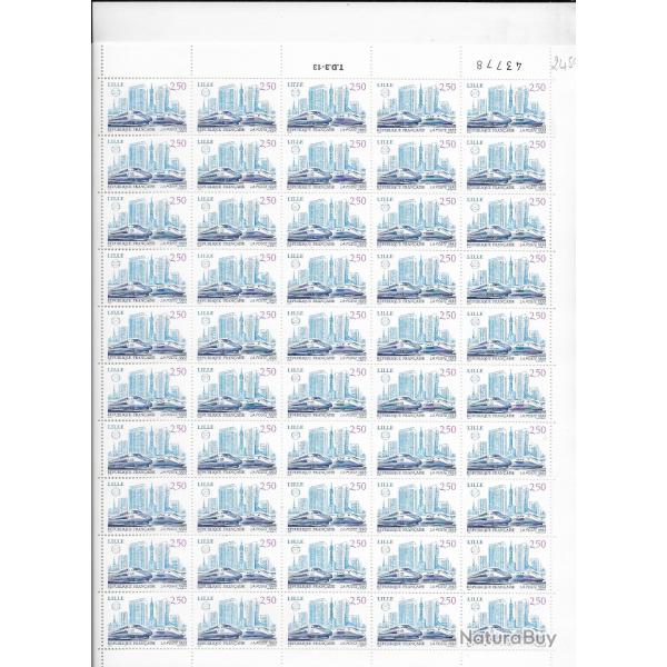 planche entire de timbres neufs Franais 7