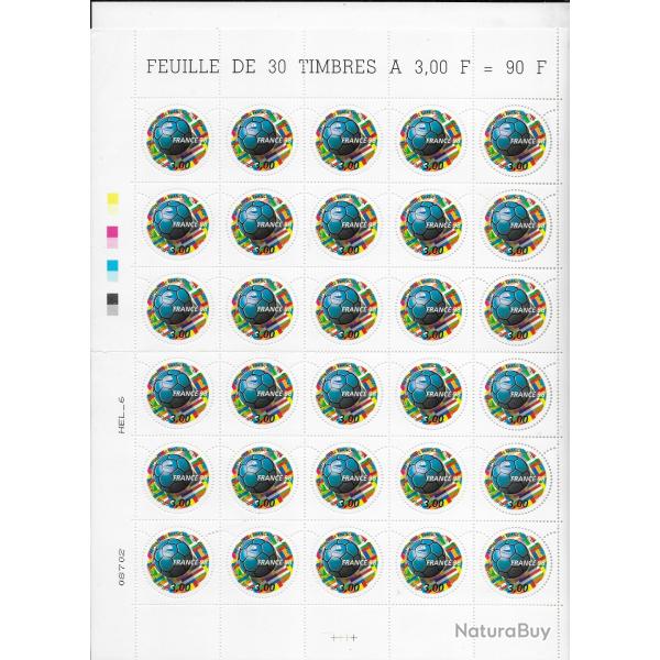 planche entire de timbres neufs Franais 9