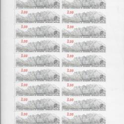 planche entière de timbres neufs Français 16