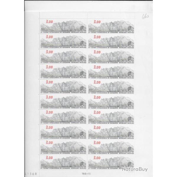 planche entire de timbres neufs Franais 16