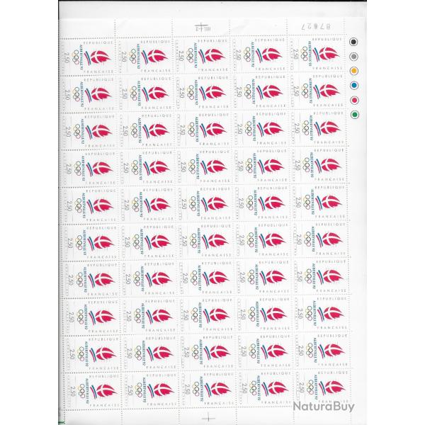 planche entire de timbres neufs Franais 17