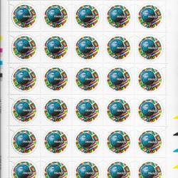planche entière de timbres neufs Français 18