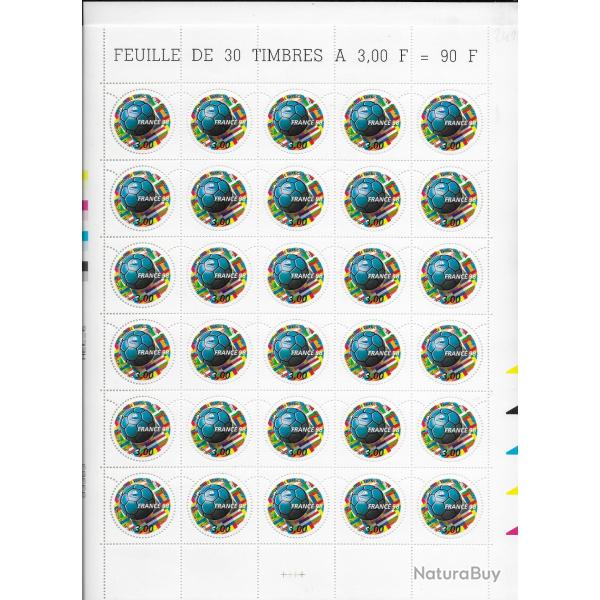 planche entire de timbres neufs Franais 18