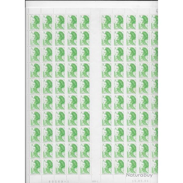 planche entire de timbres neufs Franais 23
