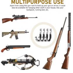 Support mural arme longue (Pour 2 fusils) (2)