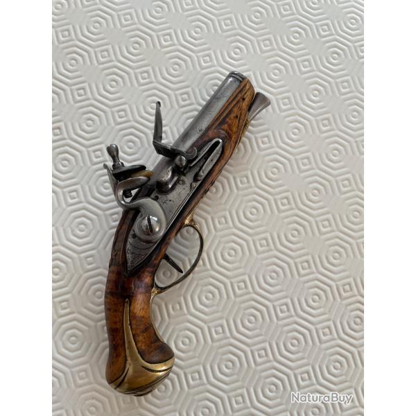 Pistolet de voyage  silex