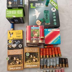 Munitions calibre 12/70 diverses occasions