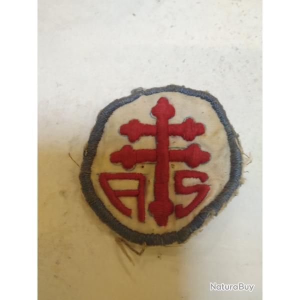 Insigne tissu us army ww1, advance section