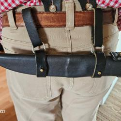 replique d'un couteau de chasse polonais du XIXe siecle etui type SEAX