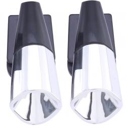 Répulsif Ultrason Voiture 2PCS Sifflet Anti-Cerf Anti-Gibier Renard Noir/Argent