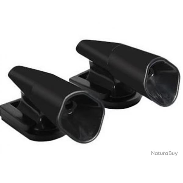 Rpulsif Ultrason Voiture 2PCS Sifflet Anti-Cerf Anti-Gibier Renard Noir