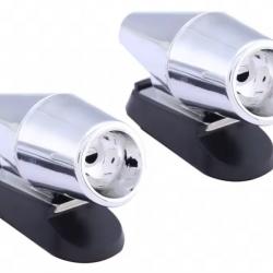 Répulsif Ultrason Voiture 2PCS Sifflet Anti-Cerf Anti-Gibier Renard Argent