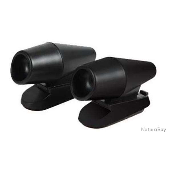 Rpulsif Ultrason Voiture 2PCS Sifflet Anti-Cerf Anti-Gibier Noir