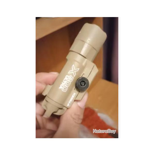 Lumière tactique multifonctionnelle, reprod. de X300U-A : convient aux rails de 20 mm PA airsoft