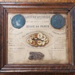 SOUVENIR HISTORIQUE DU SIEGE DE PARIS DECLARATION DE LA GUERRE 15 JUILLET 1870 Collection France XIX