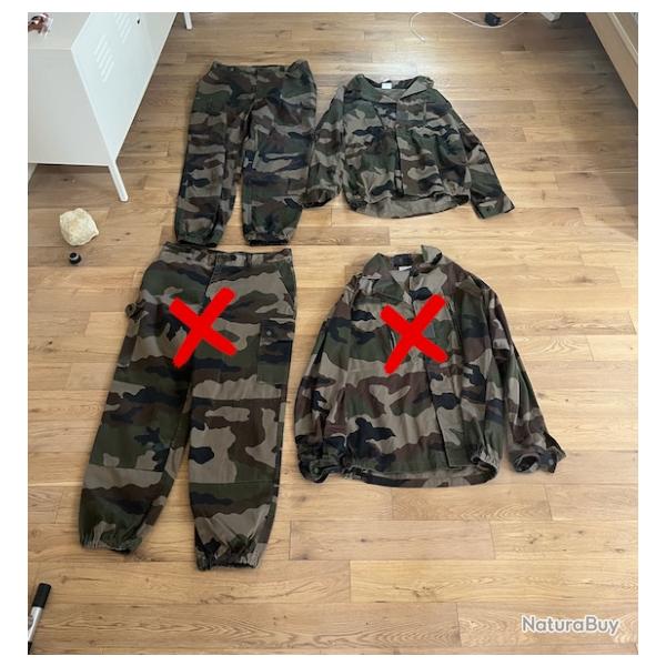 Ensemble Trellis Gendarmerie / Arme de Terre camouflage F2