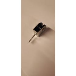 1 POULIE TIREFOND - GALET NOIR - DIAM 20MM