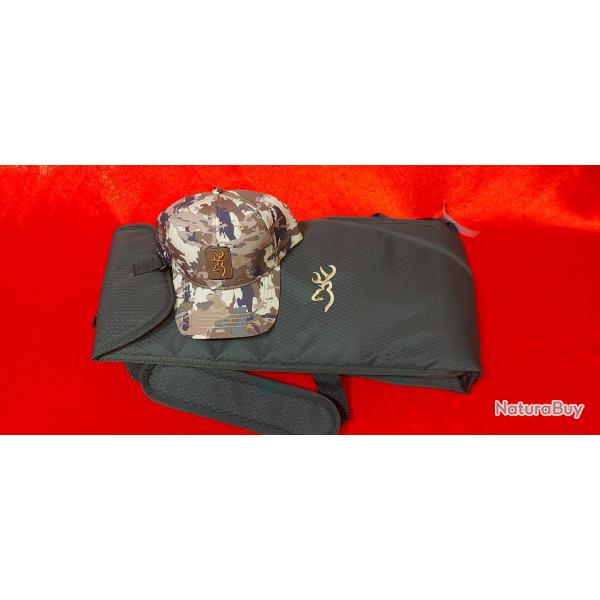 Lot fourreau carabine 115 cm plus casquette browning