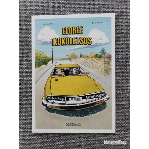 Carte postale BD George Kokoletsos Bacchetta Baenziger Slatkine