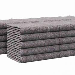 Couvertures déménagement 25 pcs gris 150x200 cm tissu doux polyvalent protection intérieur