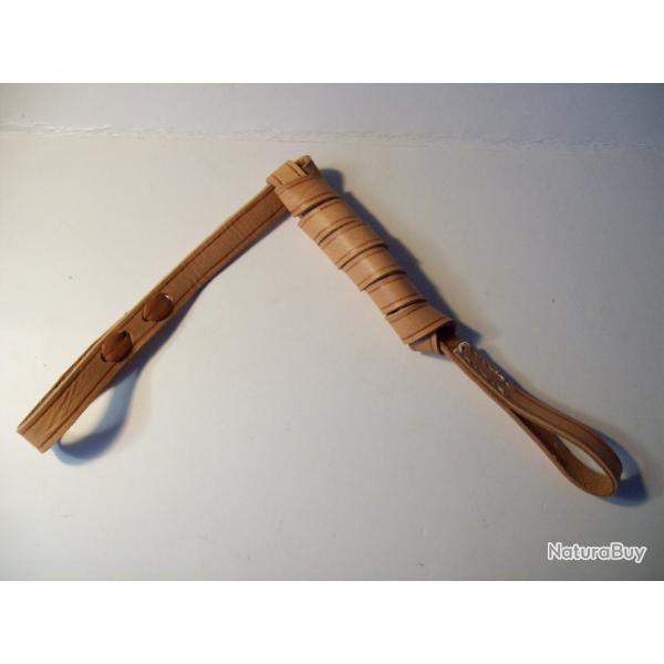 militaria ww1 dragonne cuir fauve de revolver 1873/1892 poilu 14/18