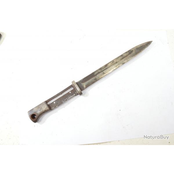 Baionnette Mauser 98K mauvais état, coup de meule