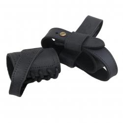 Harnais de Crosse sans Perçage & Support de Canon en Cuir Ajout d'Elingue sans Percer Noir