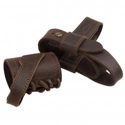 Harnais de Crosse sans Perçage & Support de Canon en Cuir Ajout d'Elingue sans Percer Coffee