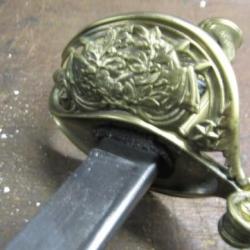 SABRE officier chasseur Vincennes gravé ZOUAVE 1838 second empire Napoléon III empereur Couleaux