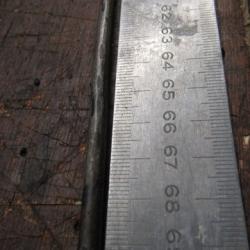 baguette ancienne Gras filetée restée jus militaire ou scolaire  chocs vers la tête 70cm filetage ok