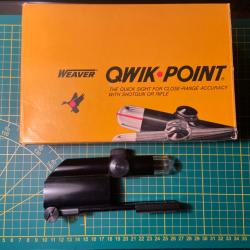 TRÈS RARE point rouge Weaver QUIK POINT vintage (1970)
