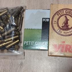 Lot 9 mm flobert et une boîte 12 mm et une de 14 mm