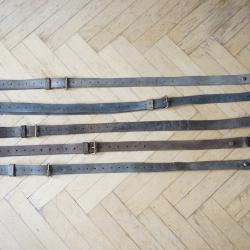 Ensemble 5x Bretelle Mauser M96 M38 Suedois Bon Etat