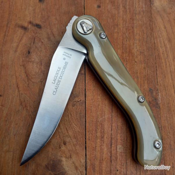 Joli Couteau Rgional LAGUIOLE CLAUDE DOZORME Manche en Rsine