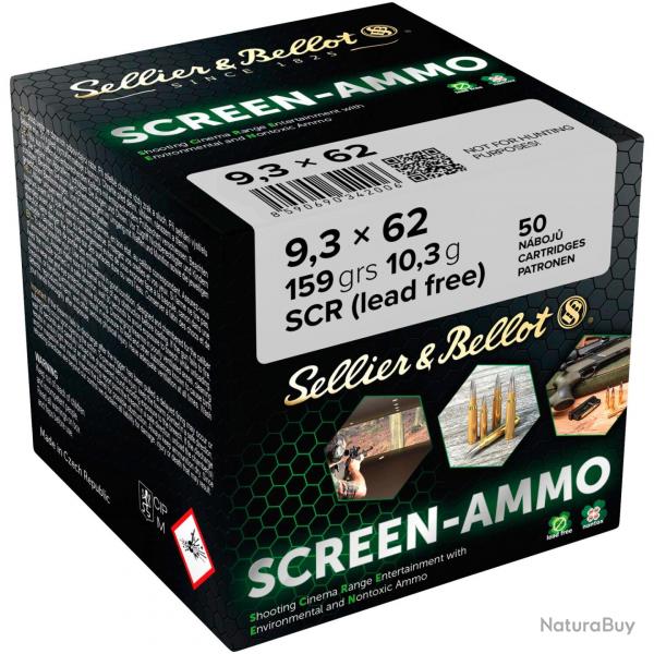 Cartouches cin tir Screen-Ammo 9,3x62 SCR zinc 159 grs. (Calibre: 9,3x62)
