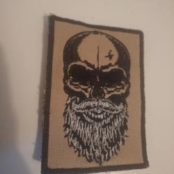 Patch crâne barbue