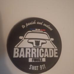 Patch police barricade frabce swat 911
