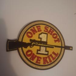 Patch one shot one Kill sans velcro