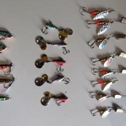Lot de leurres métalliques carnassiers, Spintails/ Jigs / Cuillers
