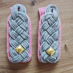 PAIRE DE PATTES D ÉPAULE DE LIEUTENANT-COLONEL DES TROUPES BLINDÉES